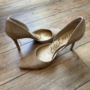 Sam Edelman Nude Suede Heels